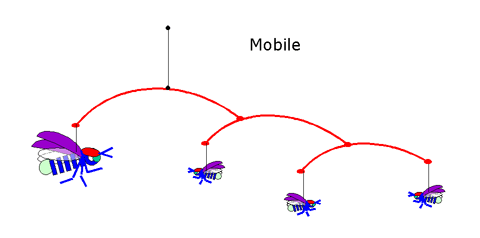 Equally pitiful PowerPoint sketch of a firefly mobile.